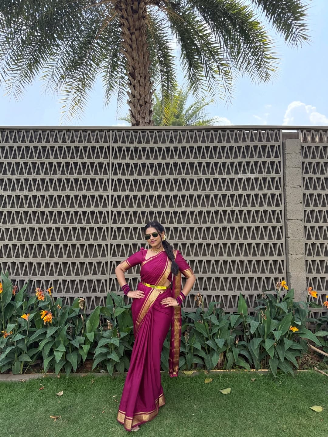 Magenta Pink Kanchipuram Soft Silk Saree with Rich Golden Zari Border