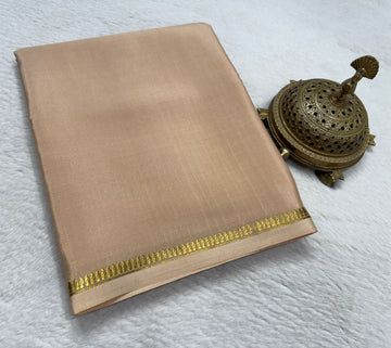 Graceful Mysore Silk Saree with Elegant Woven Zari Border
