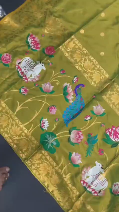 Sashikala  Meenakari Motif Festive Saree with blouse