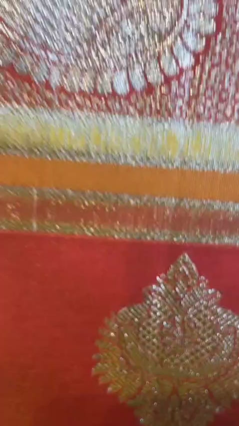  Sashikala Premium Handloom Silk Banarasi Saree vedio